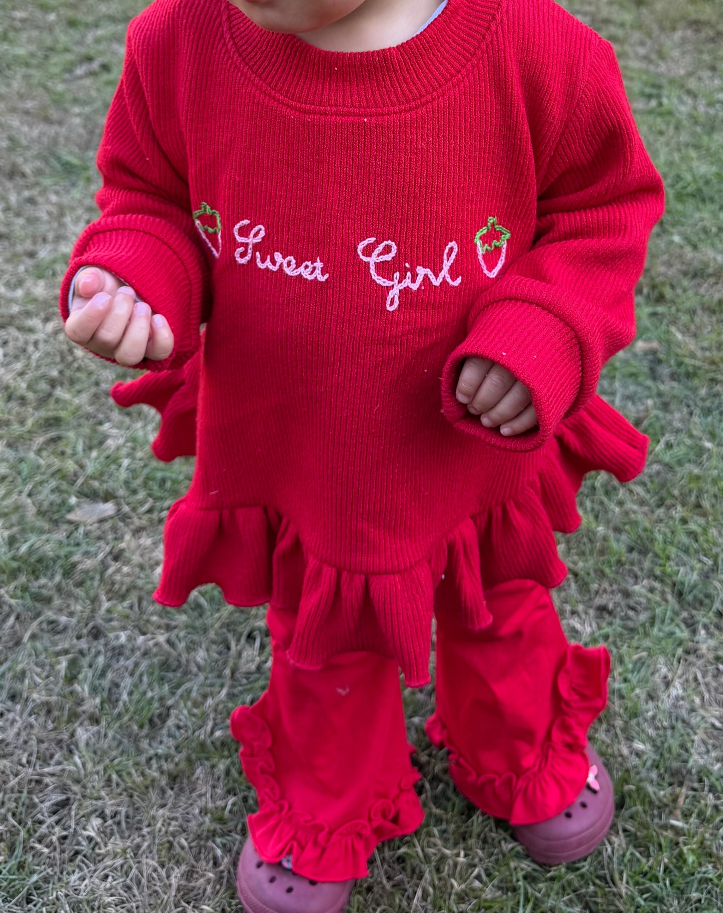Girly Sweater Set: Strawberry