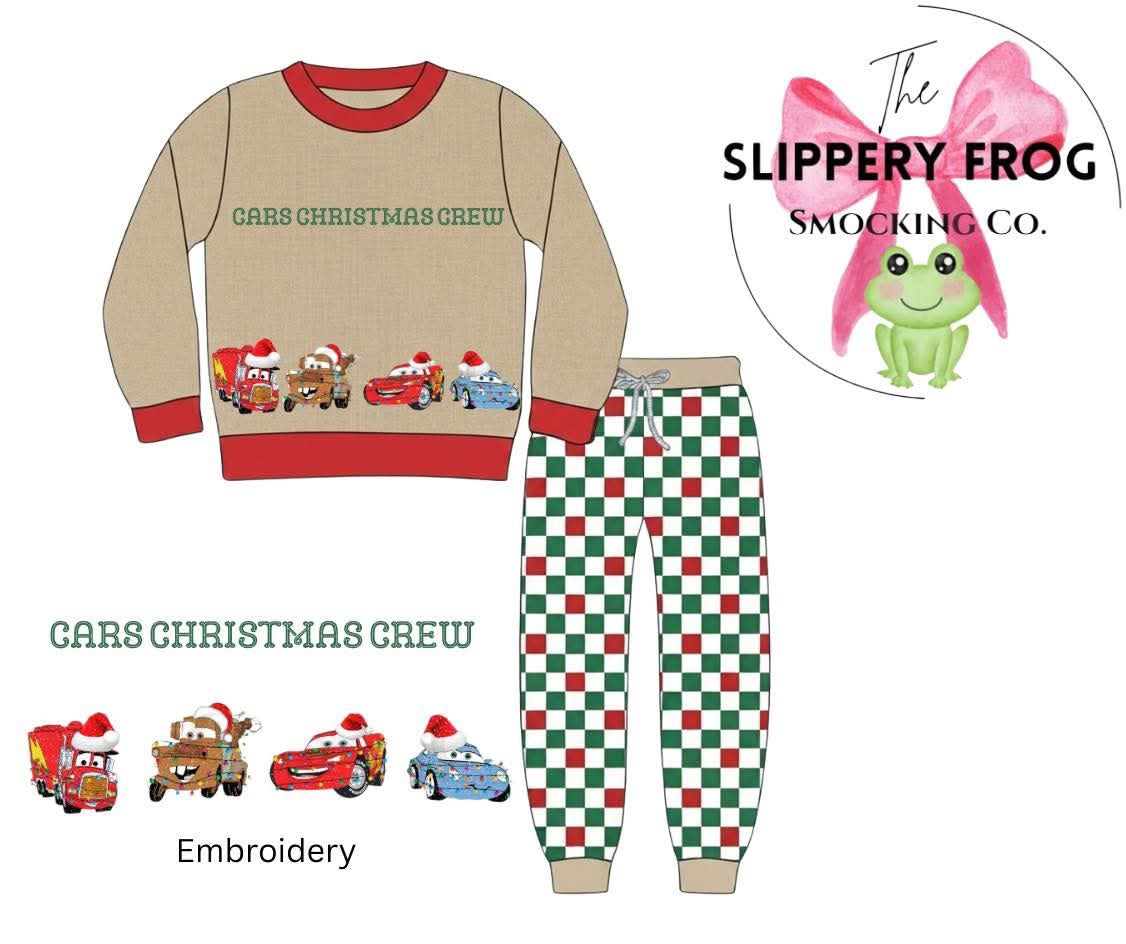 Christmas crew boy jogger set