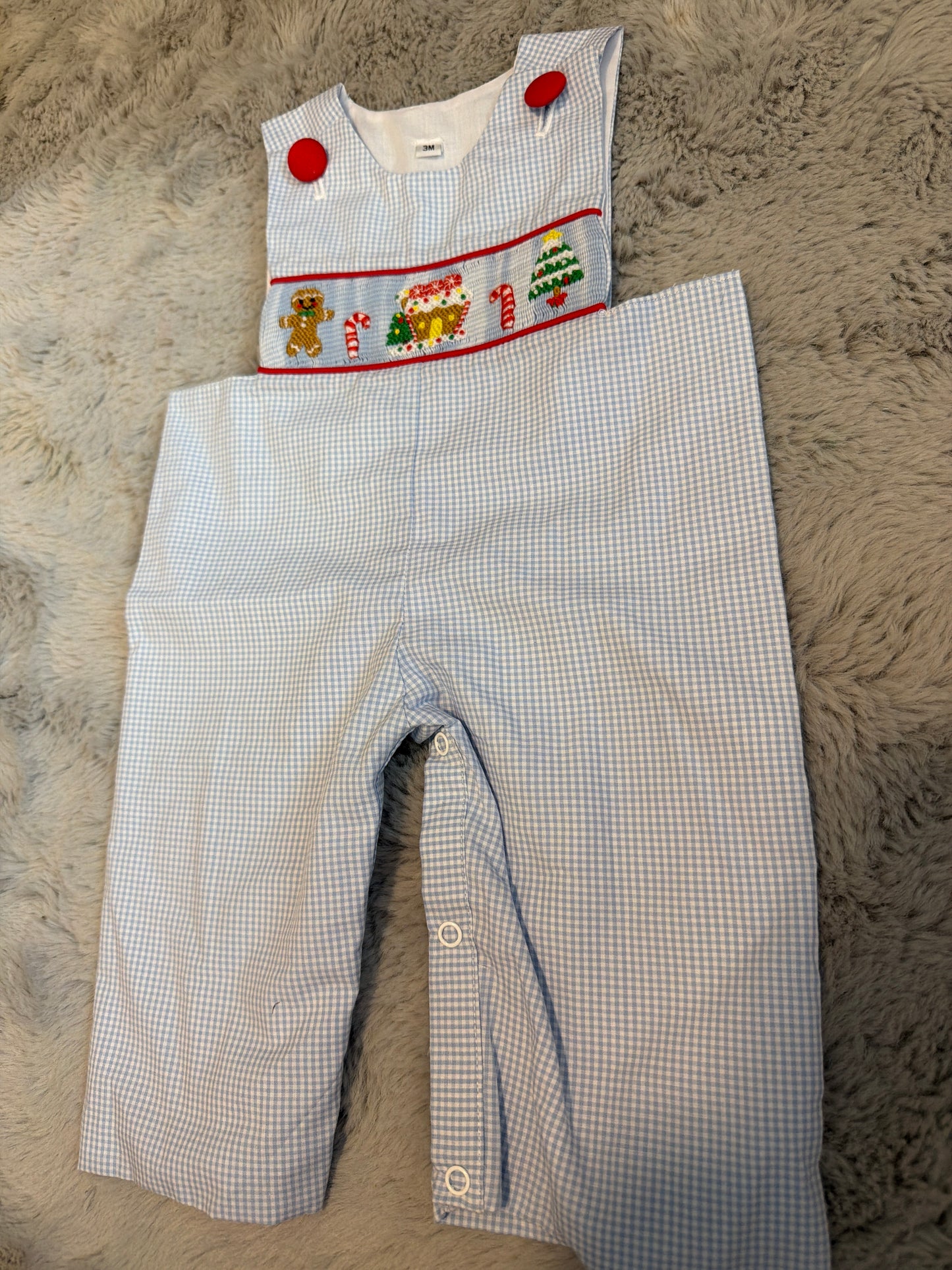 Gingerbread boy romper