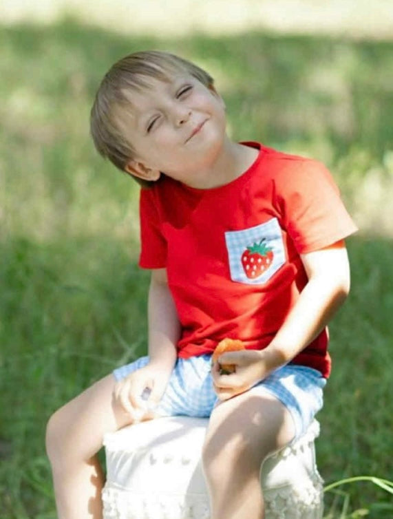 Boys Strawberry Short Set