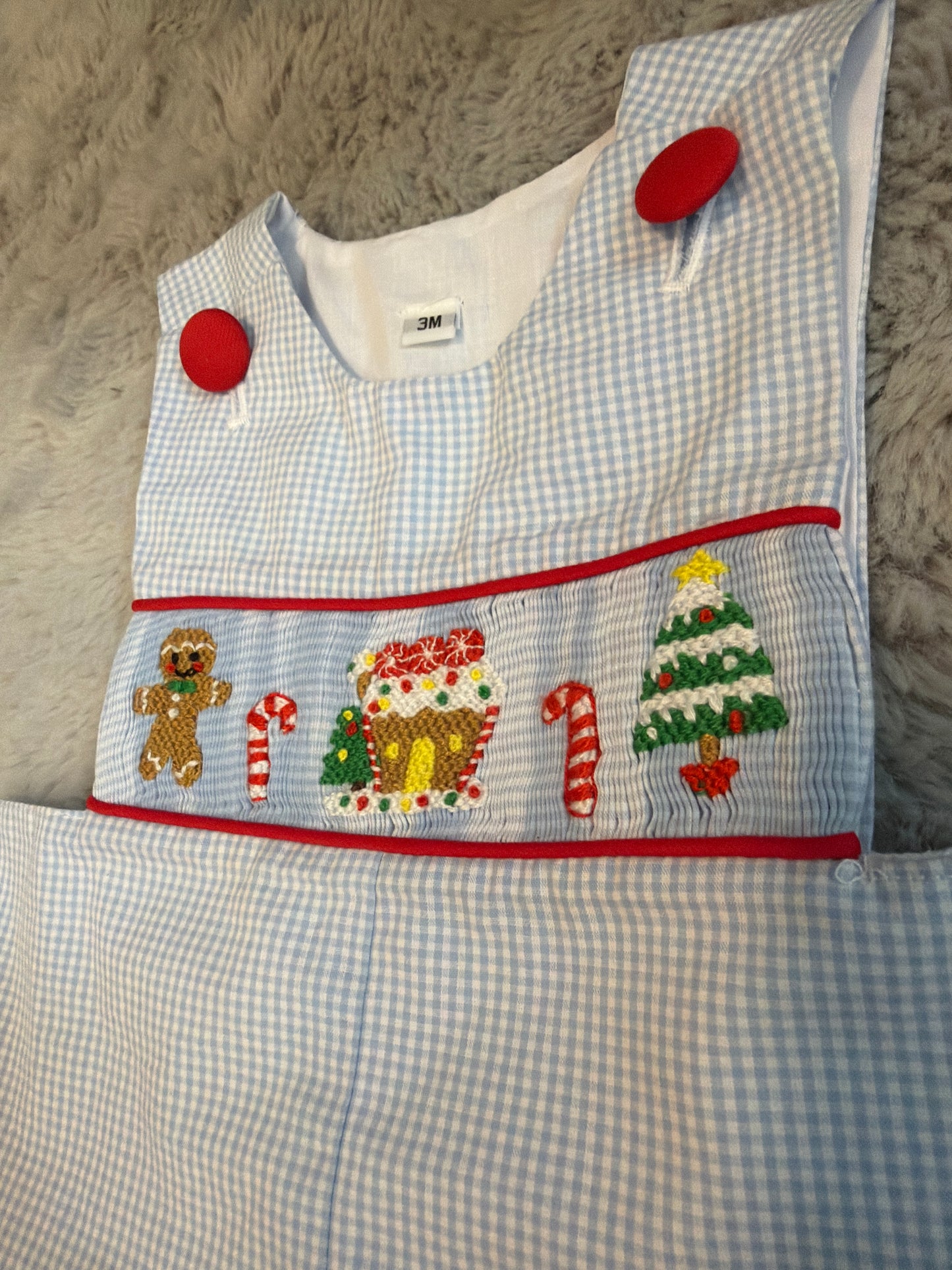 Gingerbread boy romper