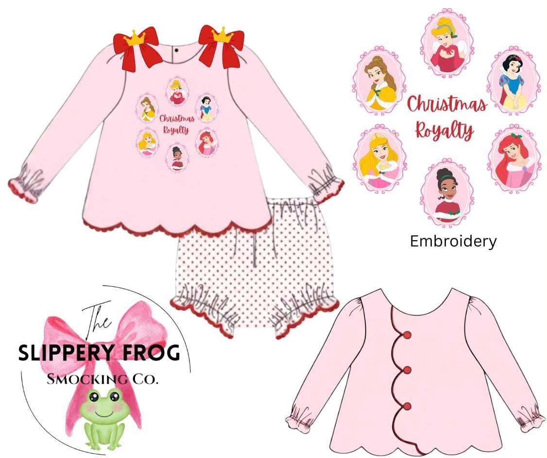 Christmas Royalty diaper set