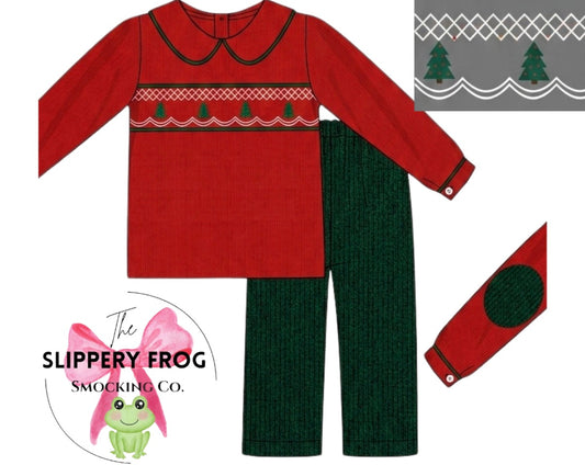 Christmas boy pants set