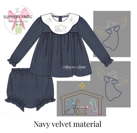 Away in a Manger- bloomer set