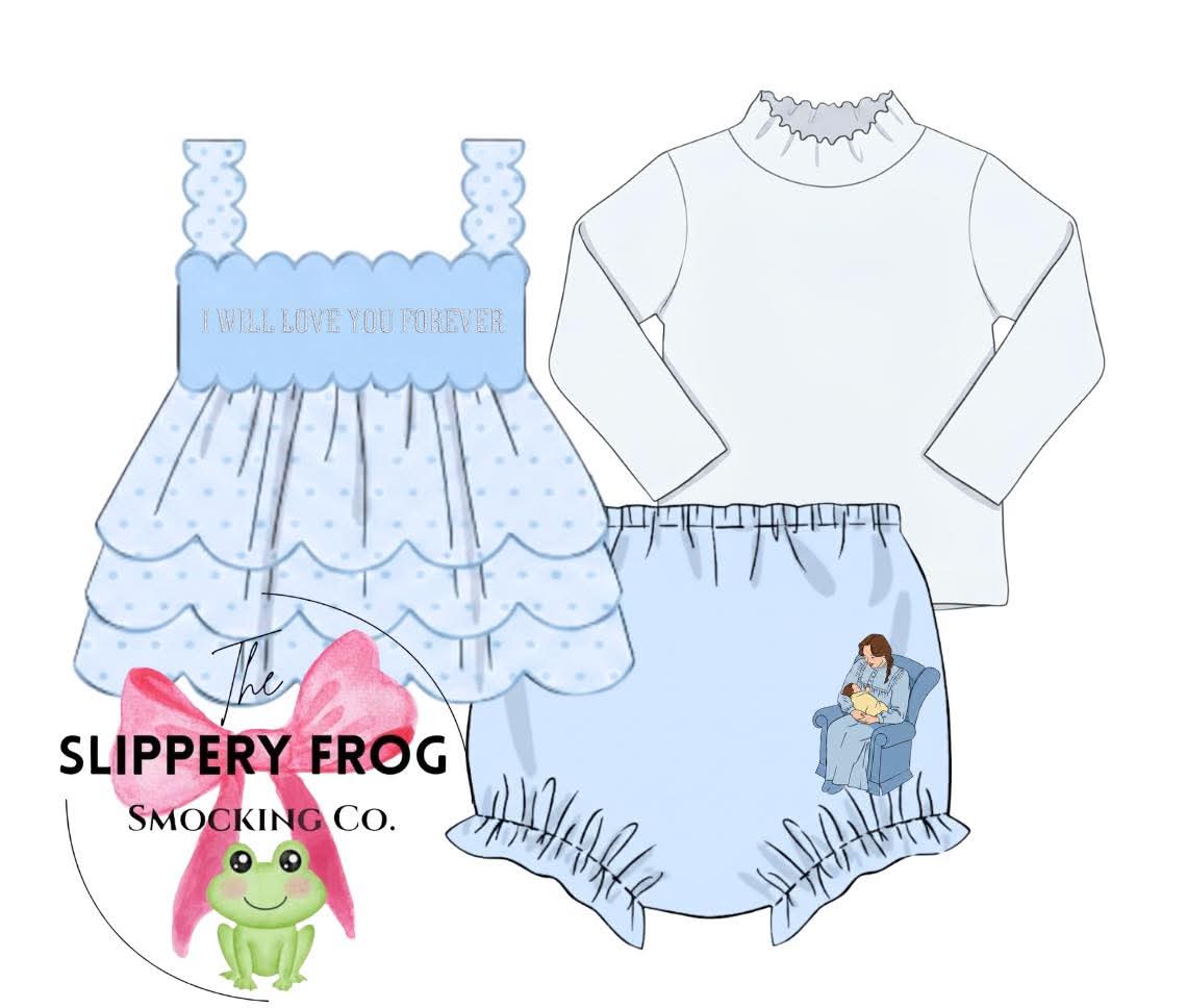 💙Love You Forever Girl Bloomer set💙