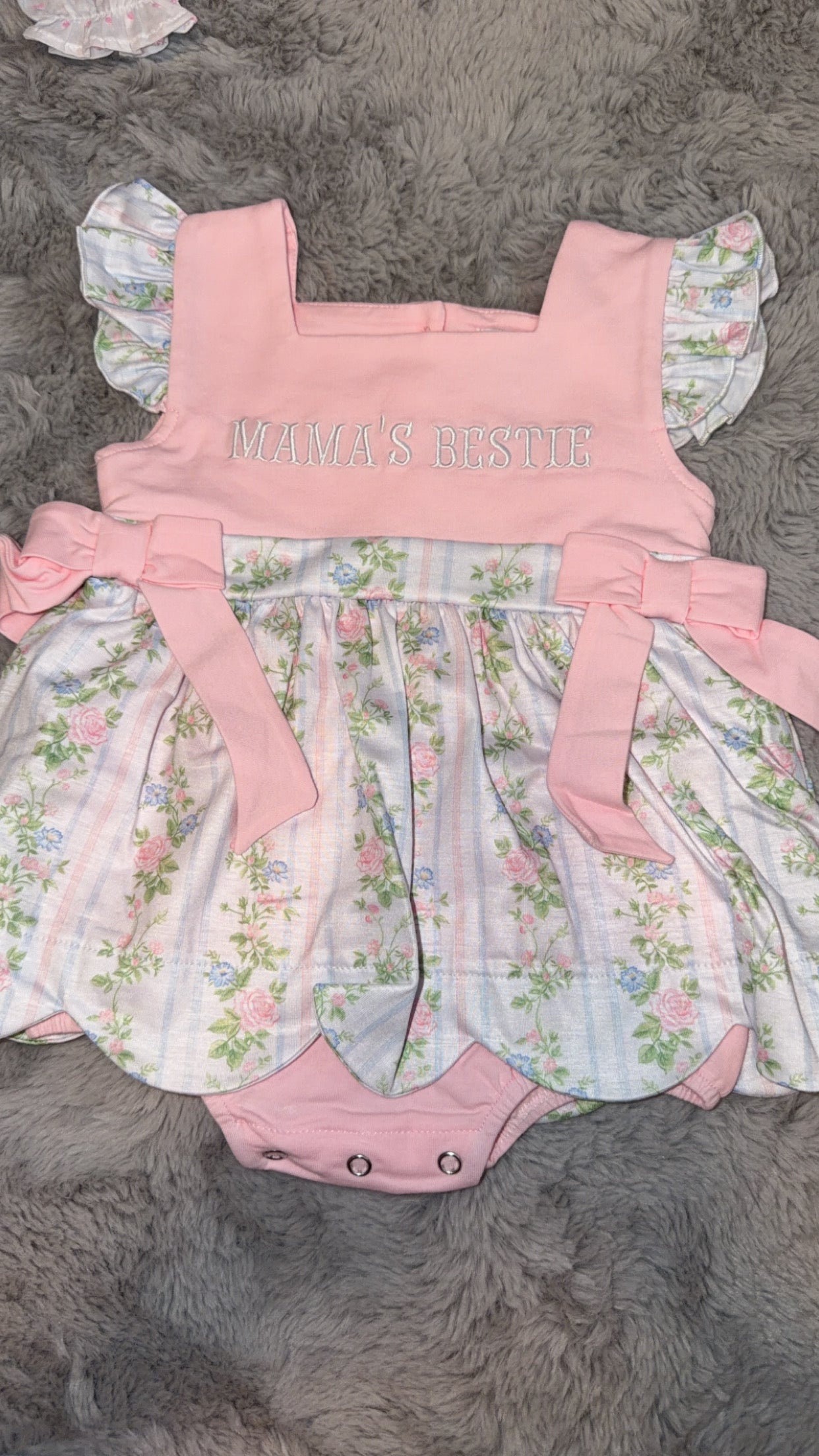 Skirted bubble match to mom dress