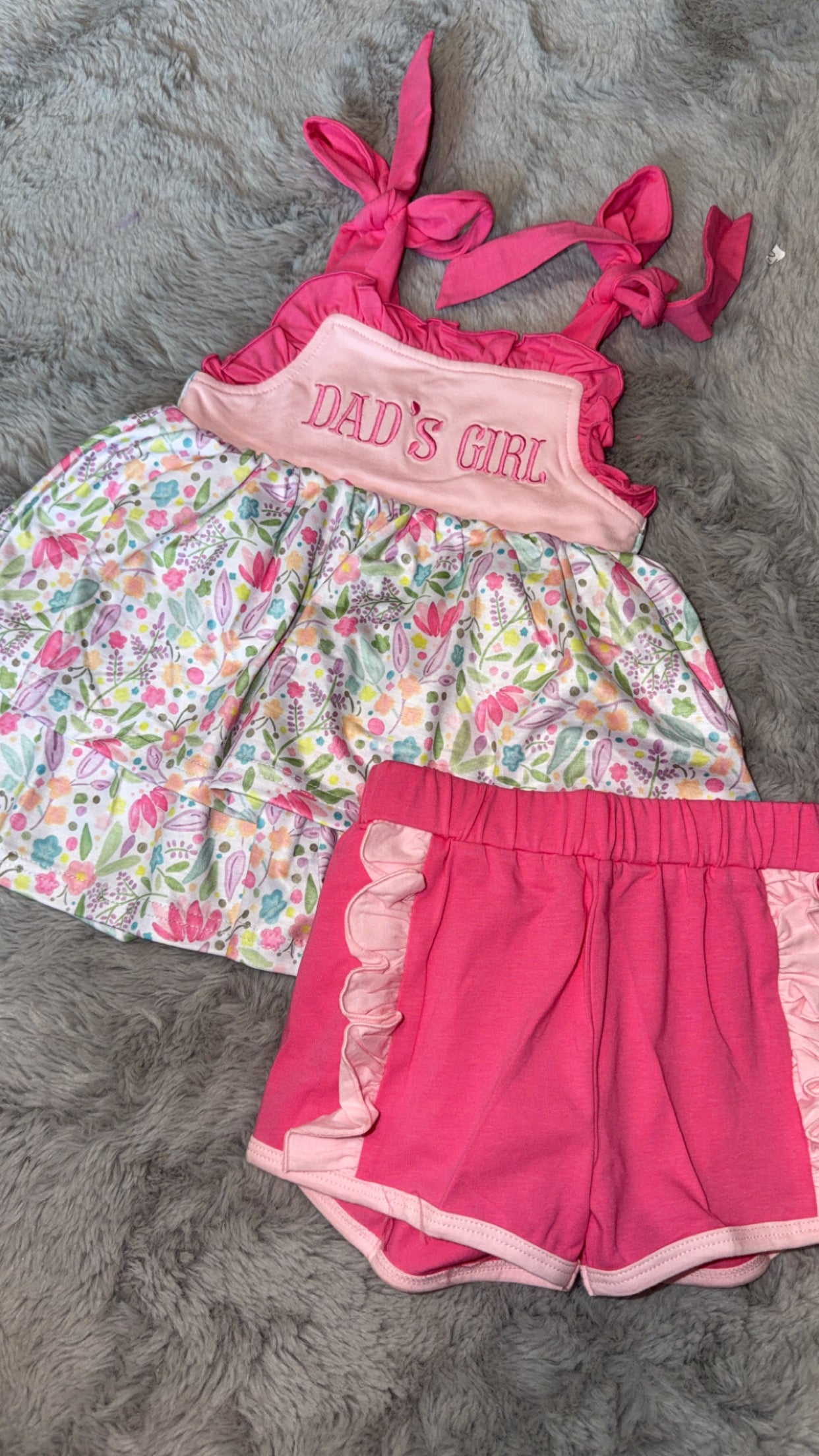 Dad’s girl floral short set