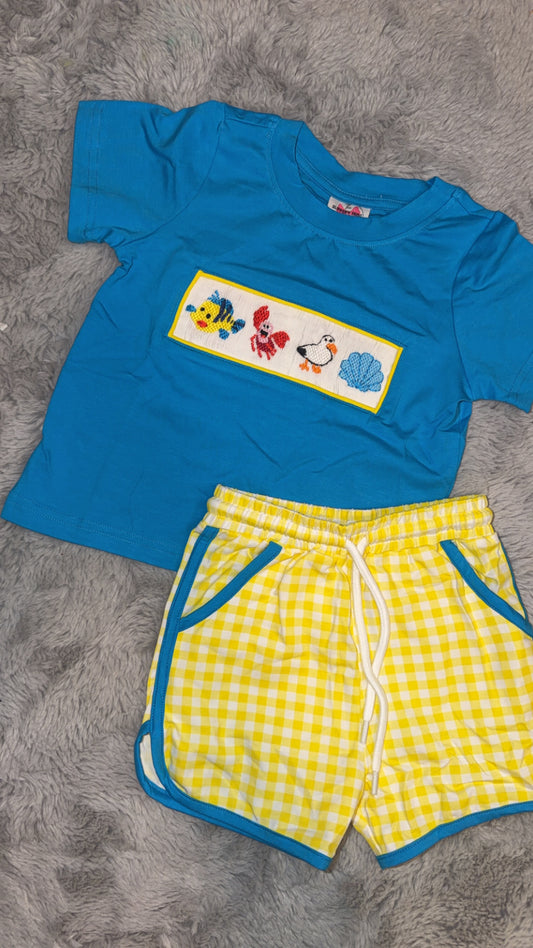 Under The Sea- Boy Short set