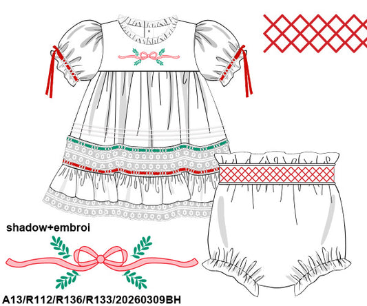 Heriloom Christmas- bloomer set