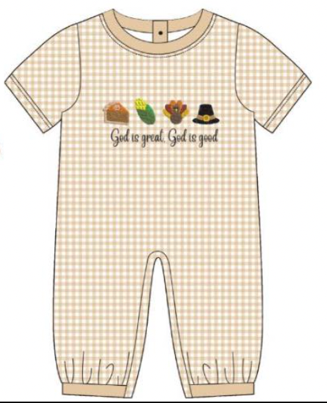 God is Great Boy Romper